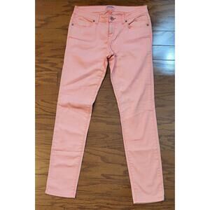 Aeropostale Bayla Skinny Bright Orange Womens Jeans Size 5/6 Reg